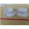 Image 1 : 2 cups+ saucers- fire king