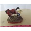 Image 1 : Cowboy shoeing a horse figurine ( ranch hands)
