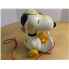 Image 2 : Snoopy+ woodstock vintage pull toy