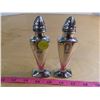 Image 1 : Silver salt+ pepper shakers