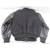Image 3 : Black wool jacket with leather Xl