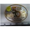 Image 1 : 50 calgary real estate board- belt buckle- gold