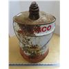 Image 2 : Texaco T oil can - 5 gallons
