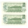 Image 5 : 5 - 1973 Sequential Canadian 1 dollar bills - Crow/Bouey - BAN 7911771-75