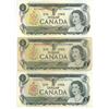 Image 2 : 6 - 1973 Canadian 1 dollar bills - Crow/Bouey - Assorted prefixes & serial #'s