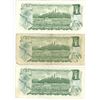 Image 3 : 6 - 1973 Canadian 1 dollar bills - Crow/Bouey - Assorted prefixes & serial #'s