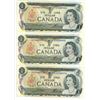 Image 4 : 6 - 1973 Canadian 1 dollar bills - Crow/Bouey - Assorted prefixes & serial #'s