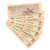 Image 1 : 6 - 1986 Canadian 2 dollar bills - Thiessen/Crow - Assorted prefixes & serial #'s