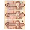 Image 5 : 6 - 1986 Canadian 2 dollar bills - Thiessen/Crow - Assorted prefixes & serial #'s