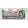 Image 1 : 1954 Canadian "Devil's face" 10 dollar bill - Beattie/Coyne - J/D 0667972