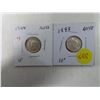 Image 1 : 1943 and 1944 AU-55 silver dimes