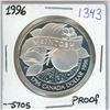 Image 1 : 1996 "McIntosh Apple" Canadian silver dollar