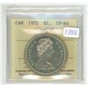 Image 1 : 1972 ICCS graded, Canadian silver voyageur dollar - SP64