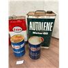 Image 3 : 6 Collector oil tins - 4 ESSO, 1 - B/A and 1 Pyroil