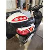 Image 5 : Gio electric scooter, w/ pedals - needs new battery, has keys - excellent shape