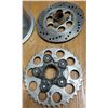 Image 3 : Set of two eight inch aluminum wheels, one disk brake rotor, one sprocket. Taken off a 1984 200X ATC
