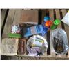 Image 1 : assorted household items - water bottles, tongs, bath bombs, etc.