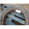 Image 2 : antique Firestone tire with steel wheel ring - 4.50-4.75-5.00-20