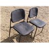Image 1 : pair of black chairs