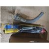 Image 2 : assorted auto tools and parts - metal suction gun, spark plug wrench, etc.