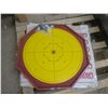 Image 1 : crokinole game board with pieces
