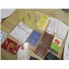 Image 8 : vintage pamphlets and assorted office supplies, paper shredder, envelopes, dart board, etc.
