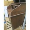 Image 4 : antique 1 pedestal roll top desk - 41.5"x24"x43"H