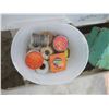 Image 3 : tote of assorted hardware, soldering wire, tank and wind deflector