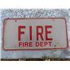 Image 2 : antique fire dept licence plate
