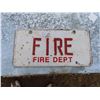Image 2 : antique fire dept licence plate