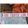 36" fire dept lane sign