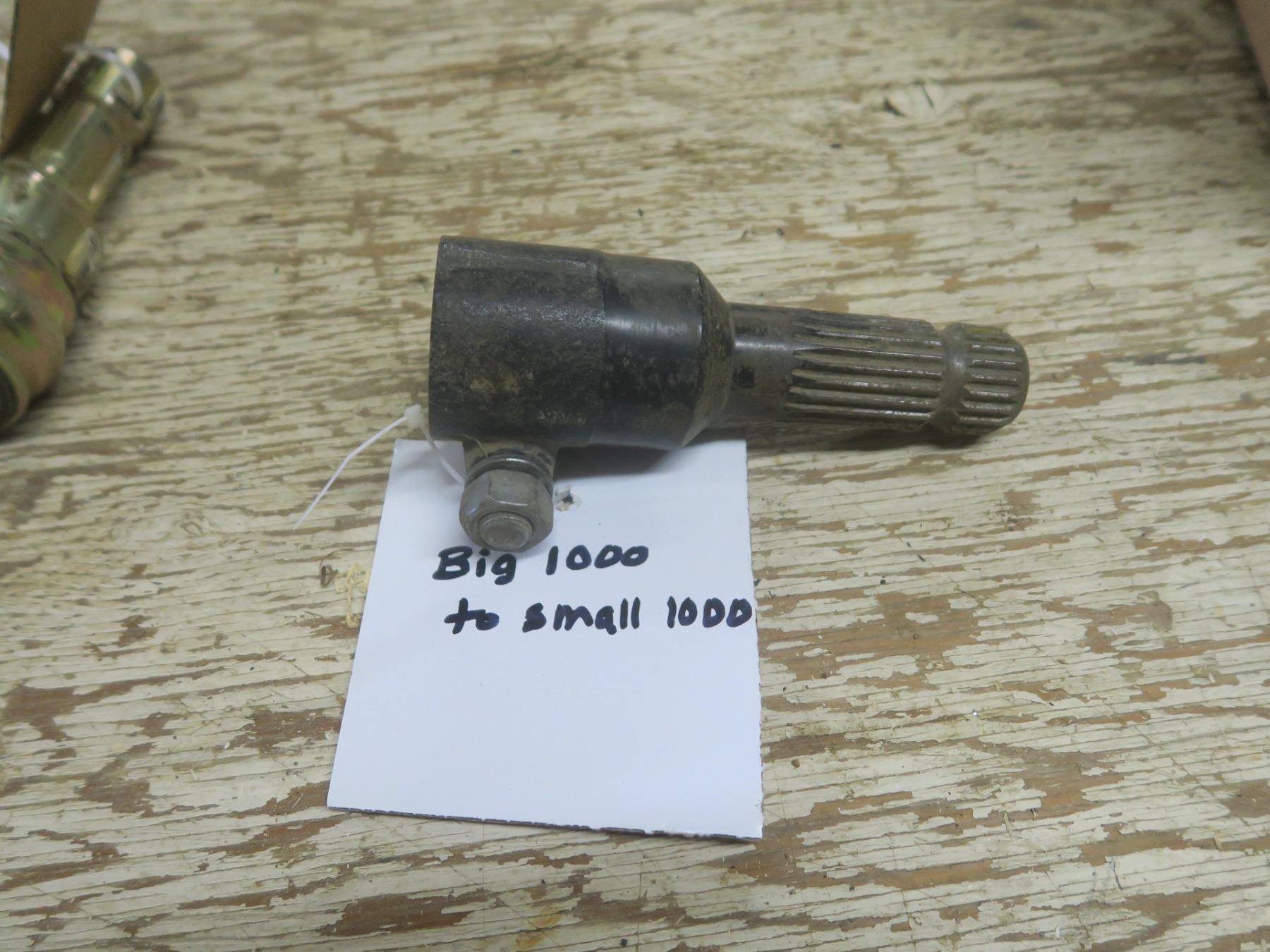 PTO adapter (big 1000 to small 1000)