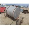 Image 2 : fuel tank on steel wheeled axel - 78"W, approx. 150 gallon tank