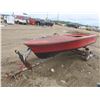 Image 1 : 13.5ft fibreglass boat with trailer - no VIN, no engine