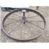 Image 2 : 2 antique steel wheels - 34" and 26"