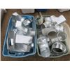Image 1 : 2 totes of HVAC/ducting register boxes and elbows