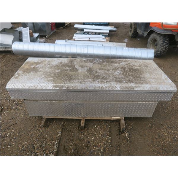 diamond steel truck tool box with assorted contents