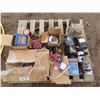 Image 5 : pallet of gas , electrical boxes , assorted fittings