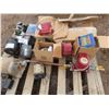 Image 7 : pallet of gas , electrical boxes , assorted fittings