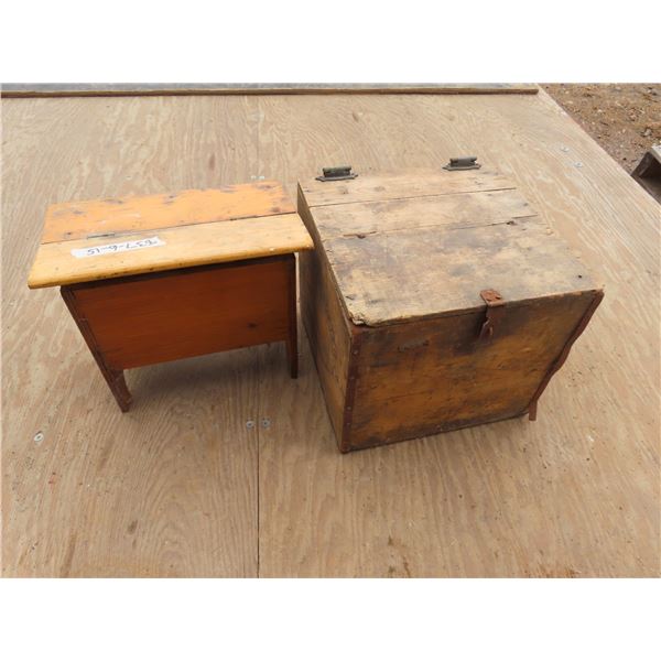 wooden box - stool