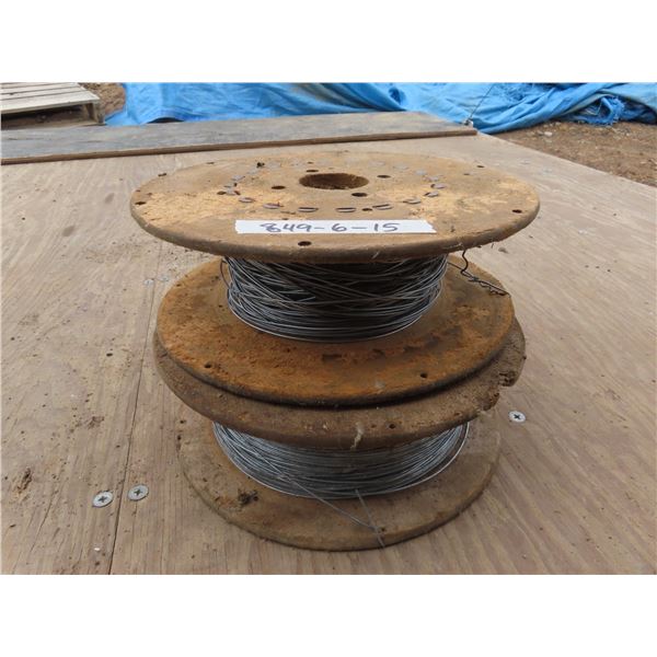 two rolls of steel wire