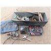 Image 1 : tin tub with skil drill , sledge , tool kit Bosch battery charger