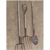Image 3 : 2 pitch forks and shovel