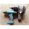 Makita drill no battery and 3/4" Powerfist impact