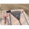 Image 2 : sander , rake , hoe and pitch fork