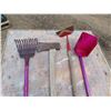 Image 2 : rake dust bin axe and hoe