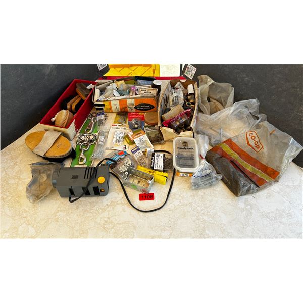 Box of assorted hardware