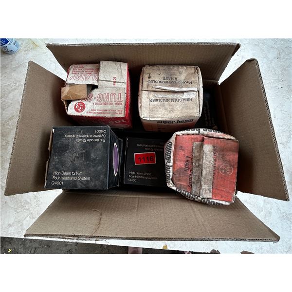 Box of 4001 headlights NIB