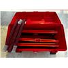 Image 1 : Red tool box for with flares/triangles