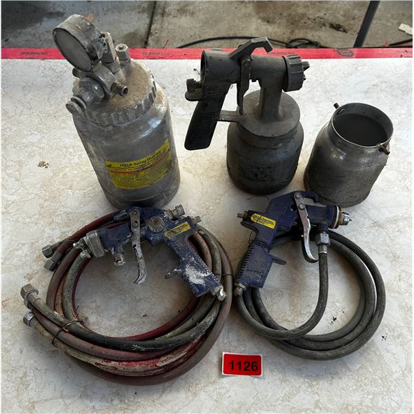 Paint sprayers and lines